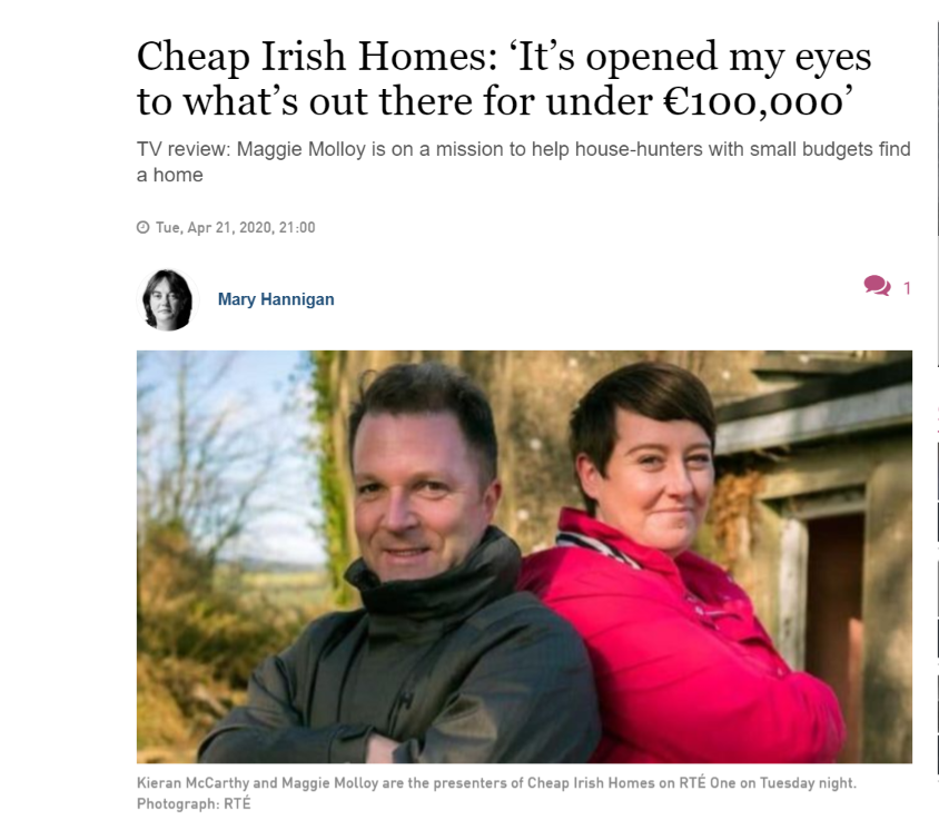 cheap irish homes article